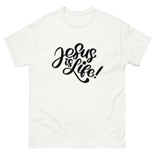 Jesus is Life (Black design) - Men's classic tee