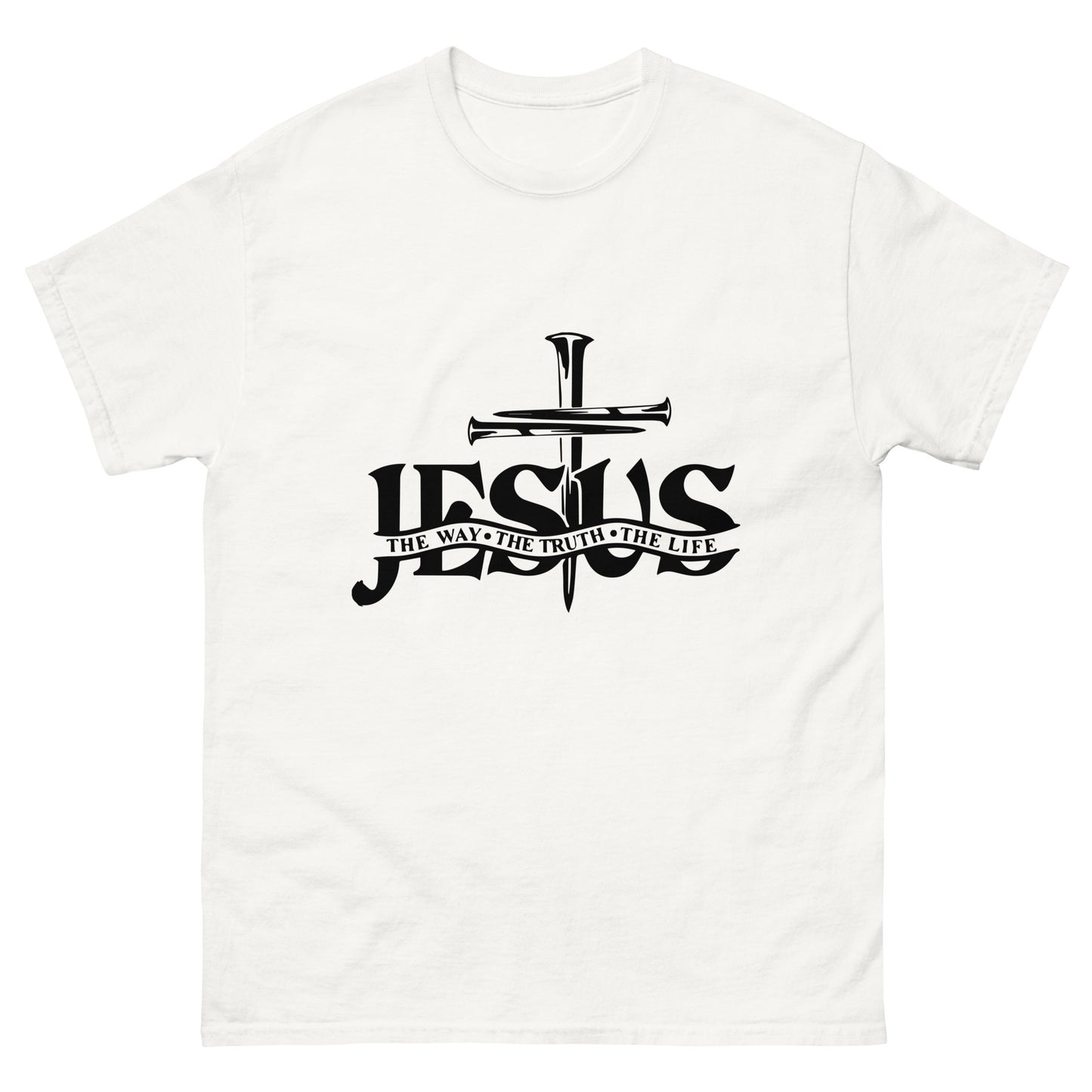 Jesus, the way, the truth, the life (Black design) - Men's classic tee