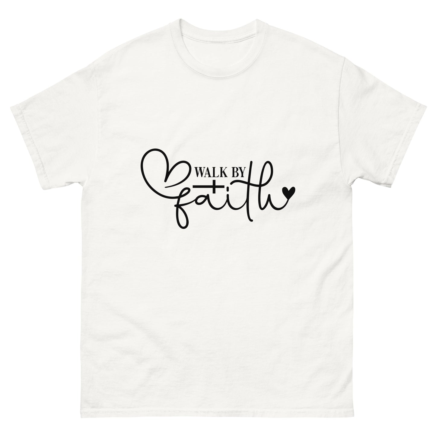 Walk by Faith (Black design)- Men's classic tee