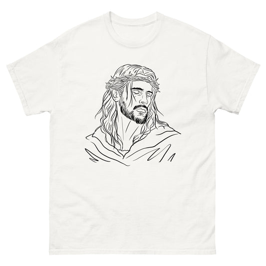 God Drawing  (Black design) - Men's classic tee