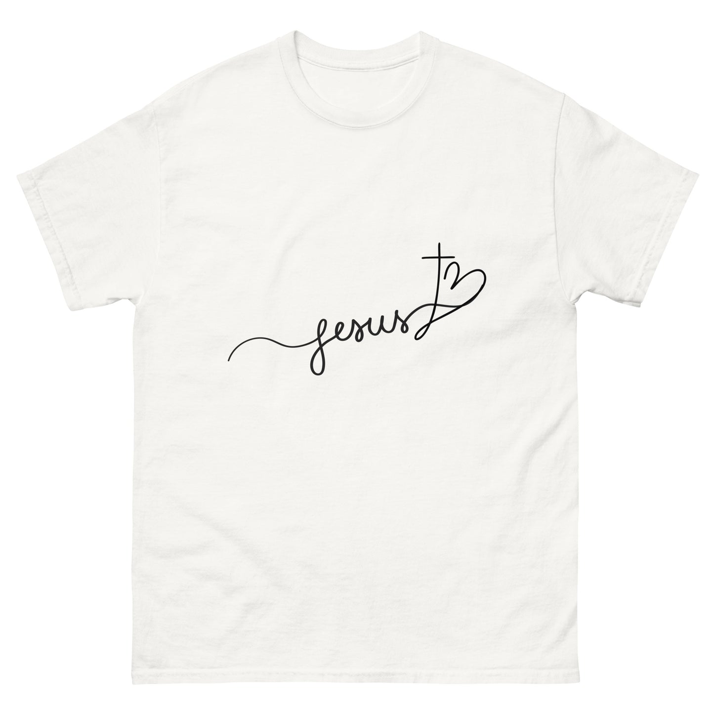 Jesus Heart (Black design)-Men's classic tee