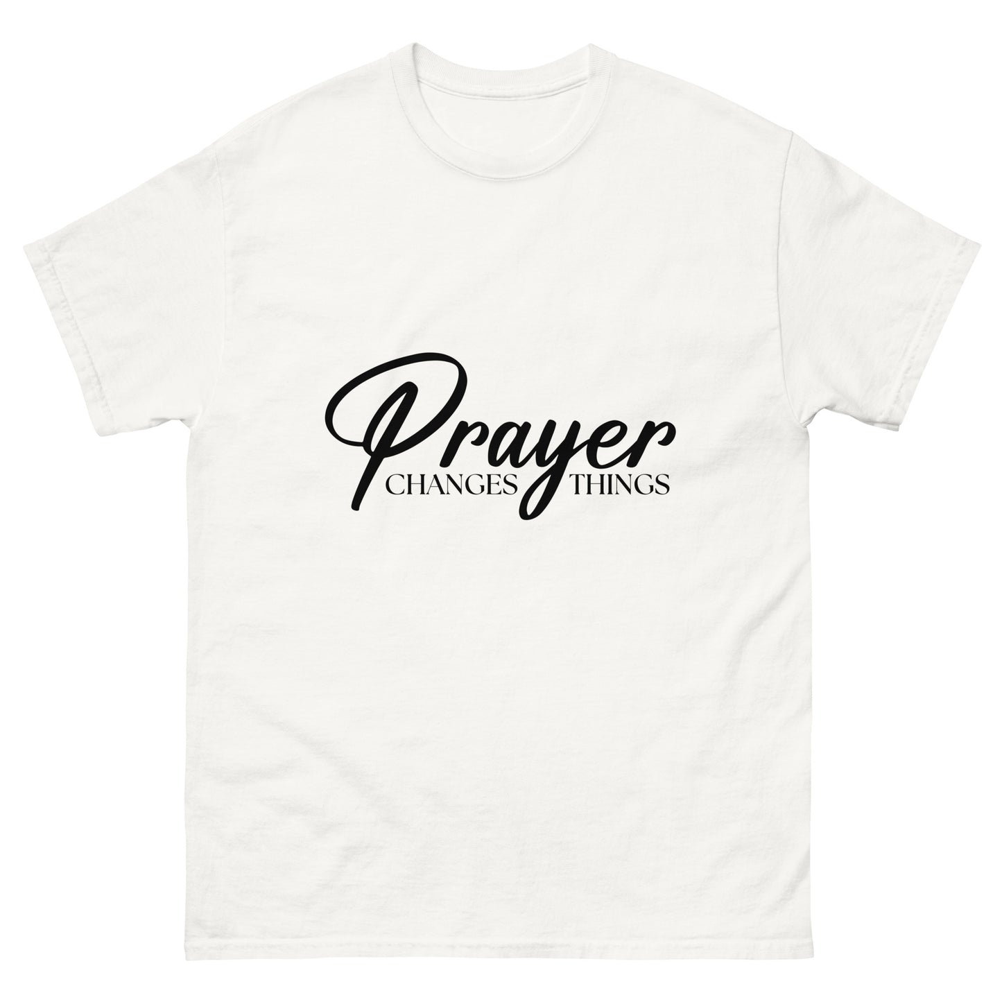 Prayer changes things (Black design)- Men's classic tee