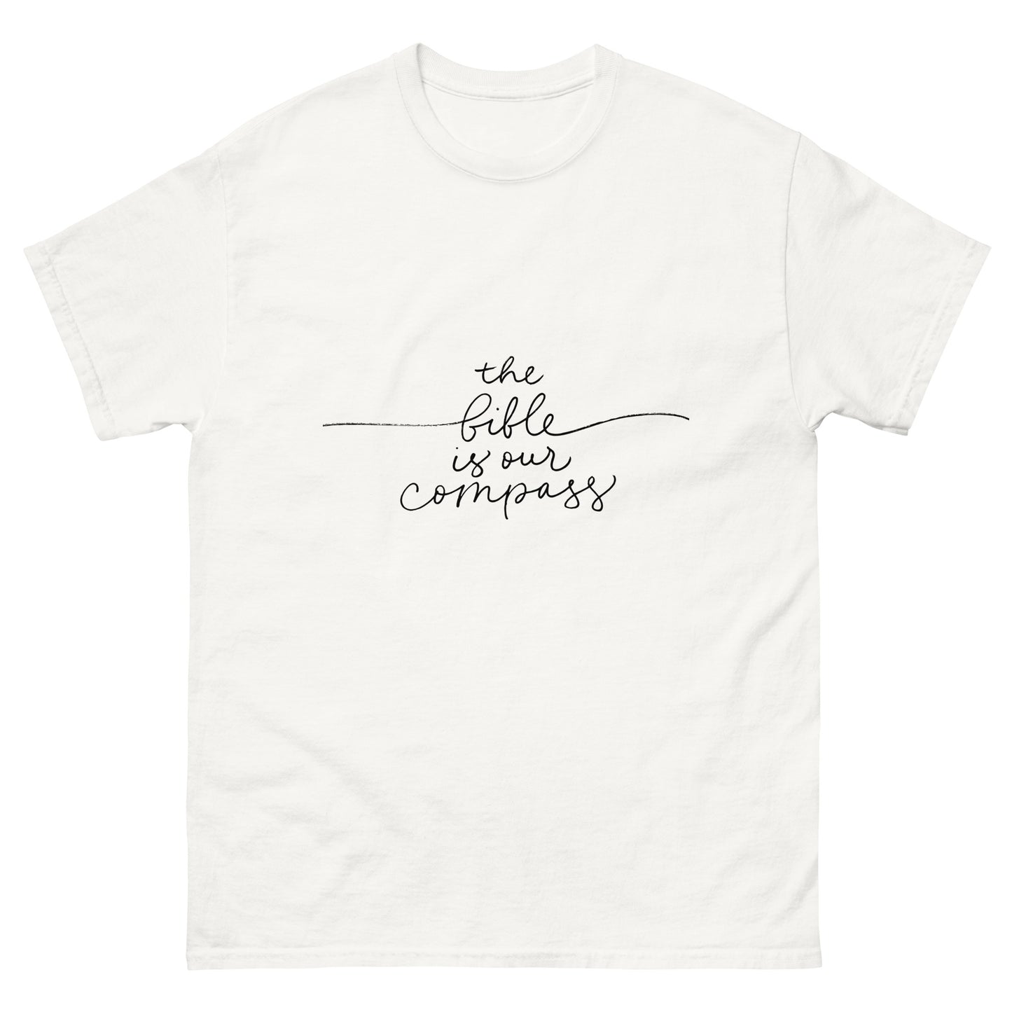 The Bible Is Our Compass (Black design) - Men's classic tee