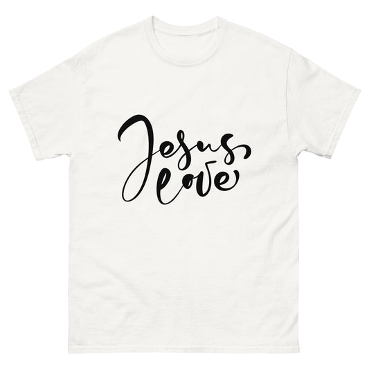 Jesus Love (Black design) - Men's classic tee