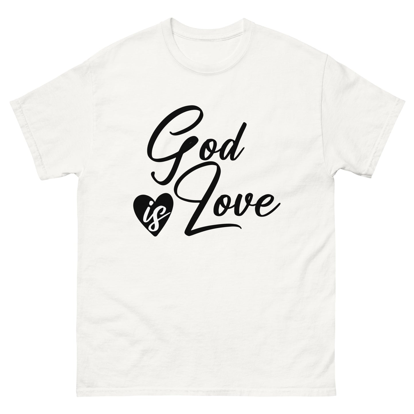 God Is Love (Black design) - Men's classic tee