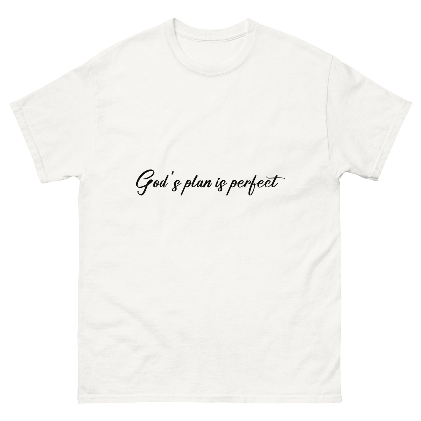 God's Plan Is Perfect (Black design) - Men's classic tee