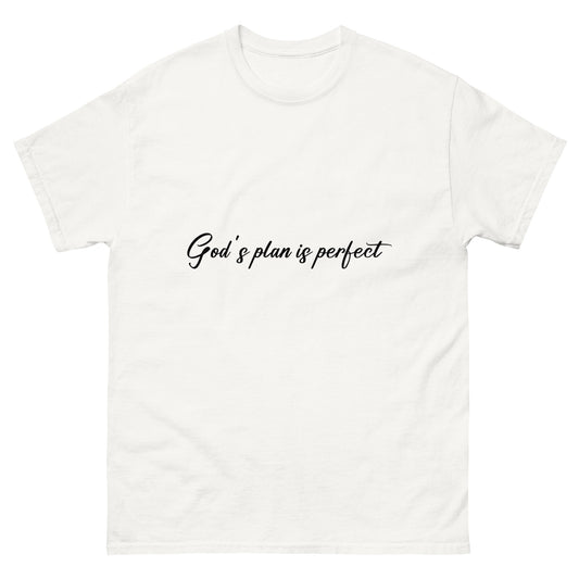 God's Plan Is Perfect (Black design) - Men's classic tee