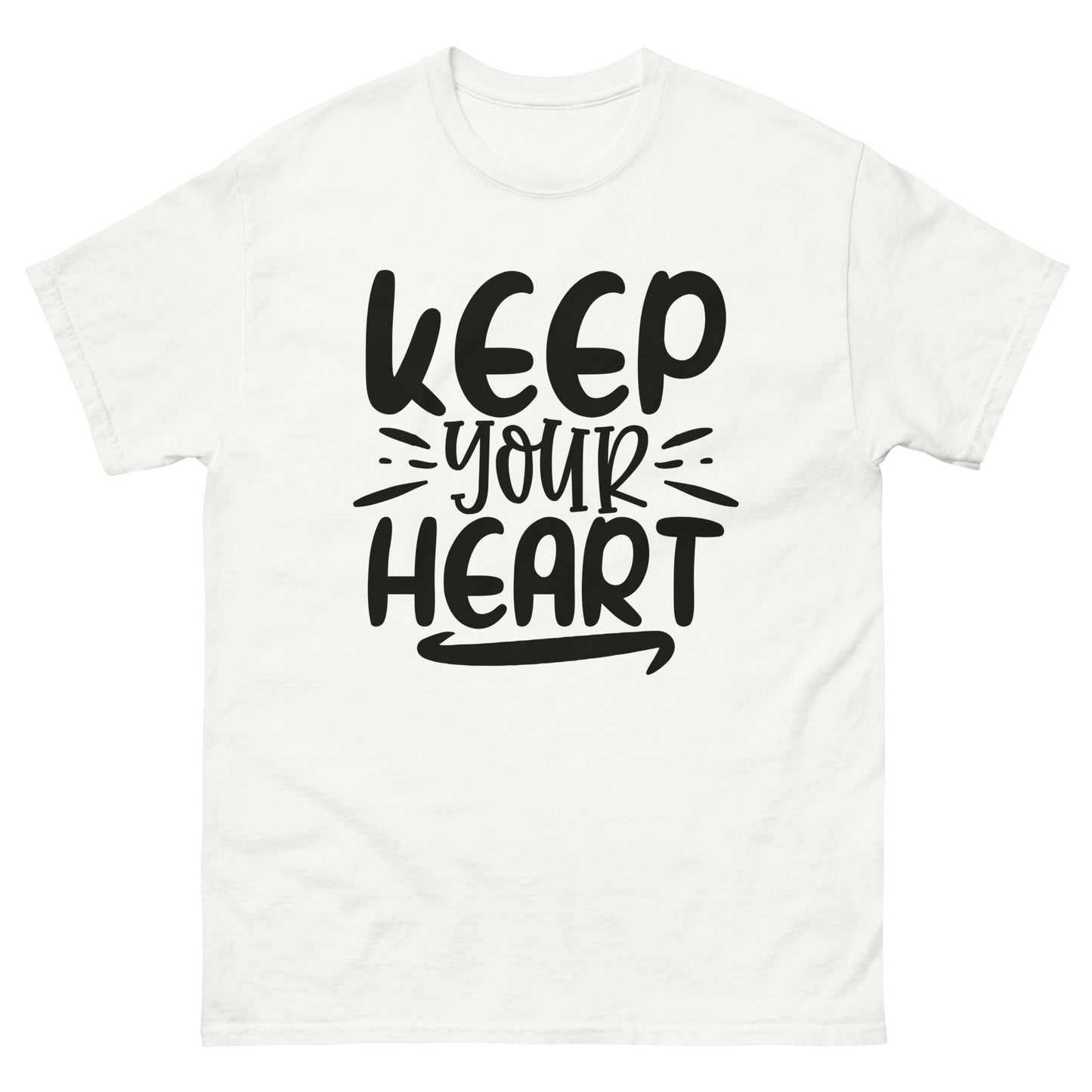 Keep Your Heart (Black design) - Men's classic tee