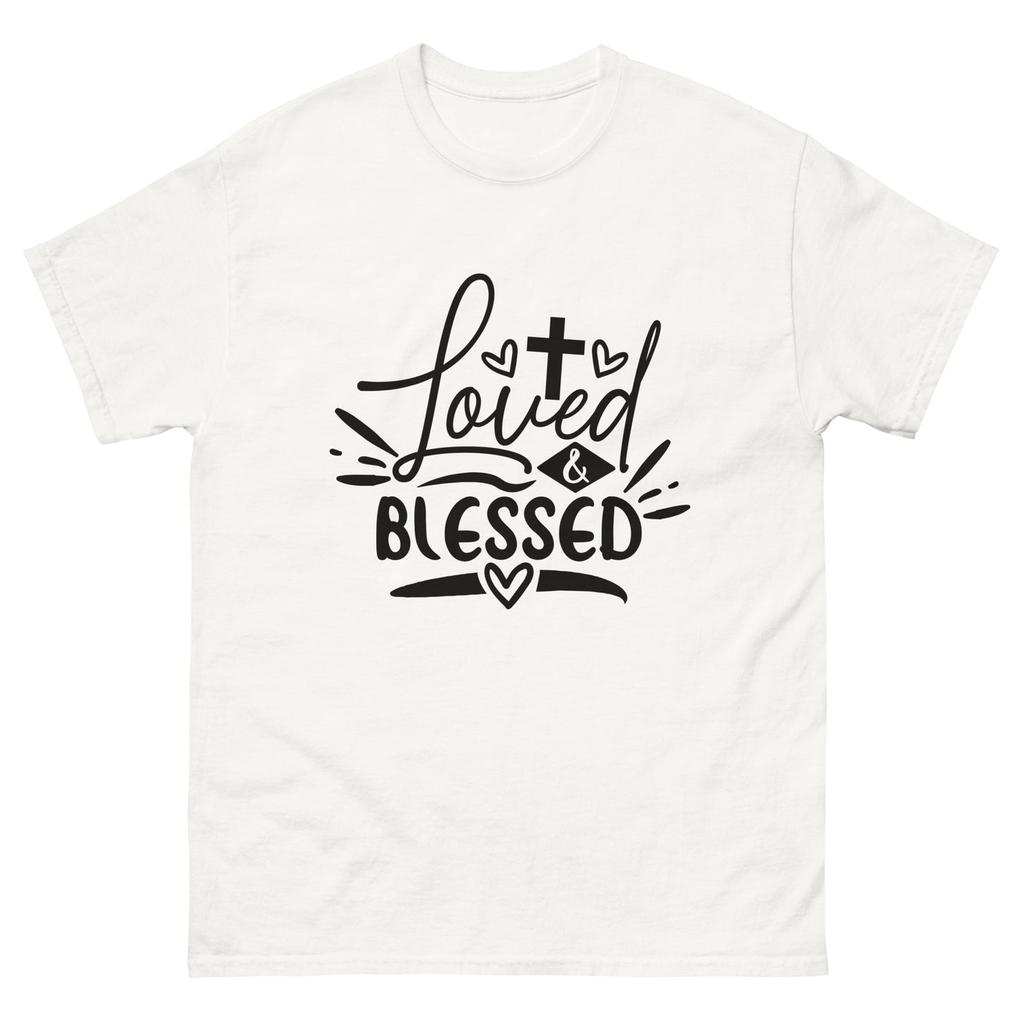 Loved and Blessed (Black design) - Men's classic tee