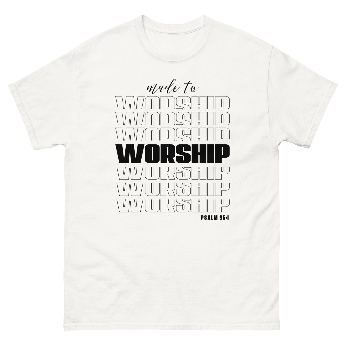 Made to Worship (Black design) - Men's classic tee