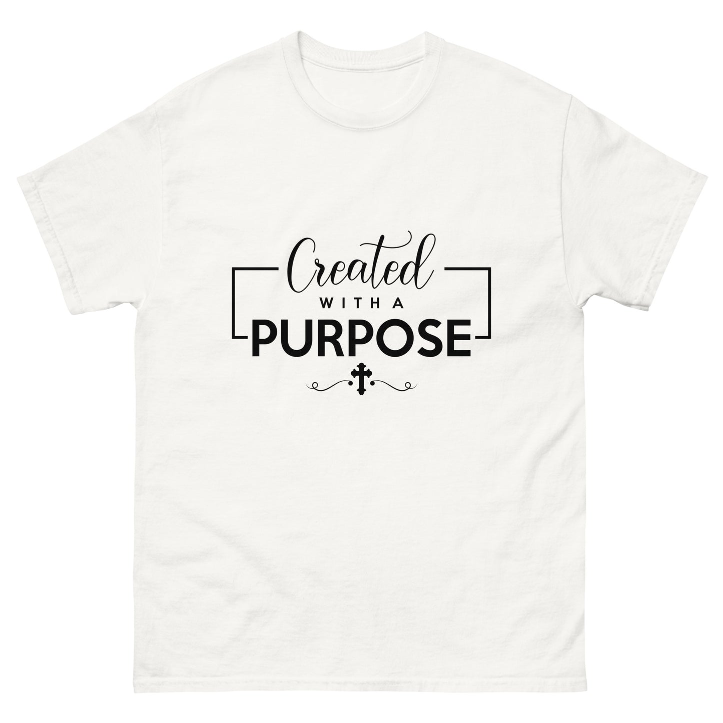 Created with a Purpose (Black design) - Men's classic tee