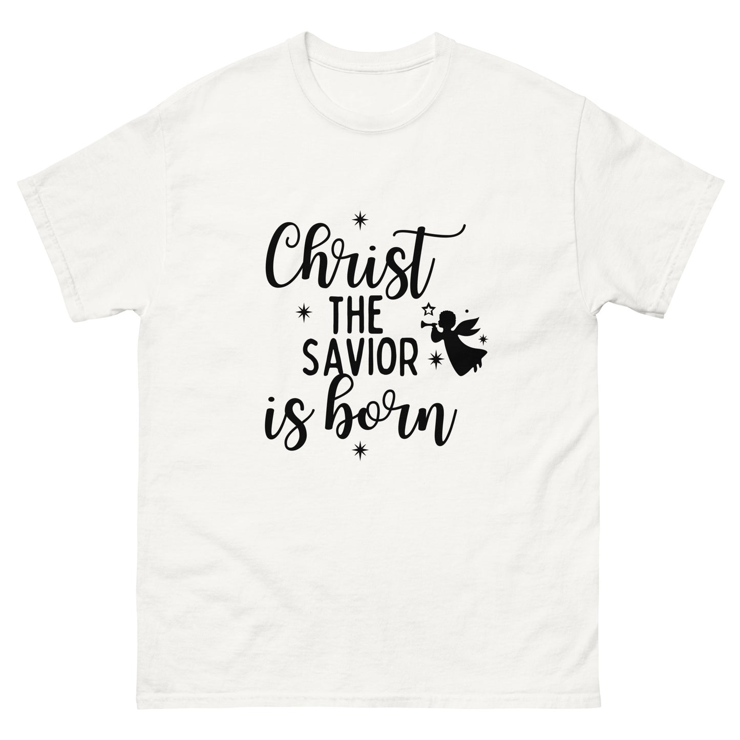 Christ the Savior is Born - Men's classic  Christmas tee