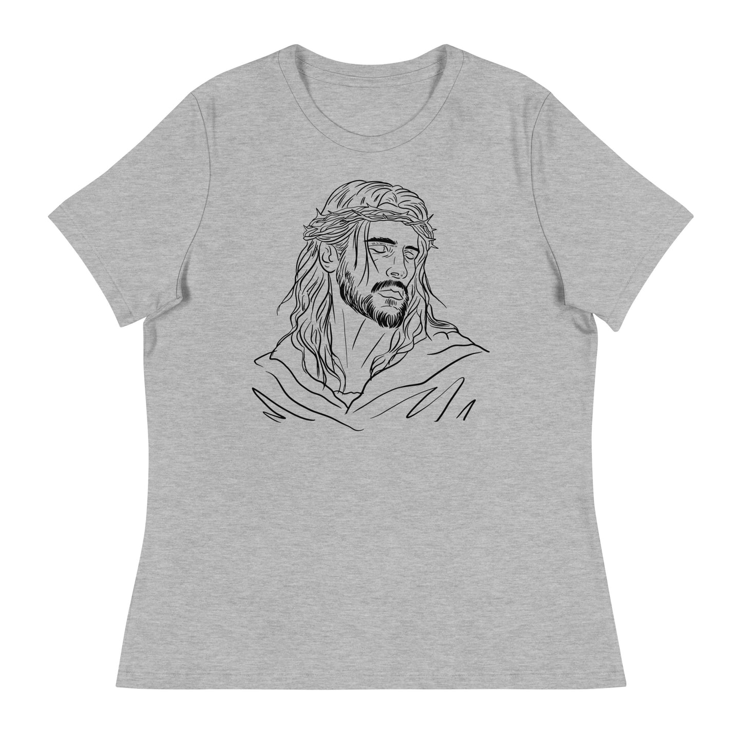 Jesus (Black design) - Women's Relaxed T-Shirt