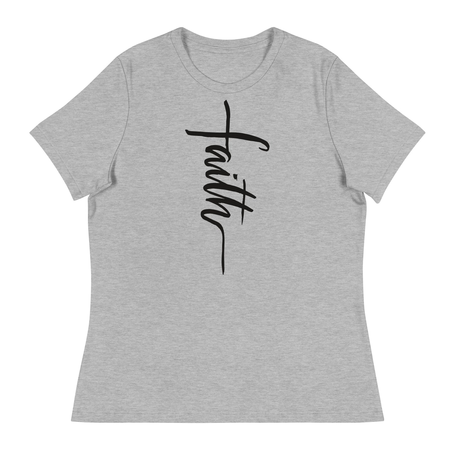 Faith (Black design) - Women's Relaxed T-Shirt