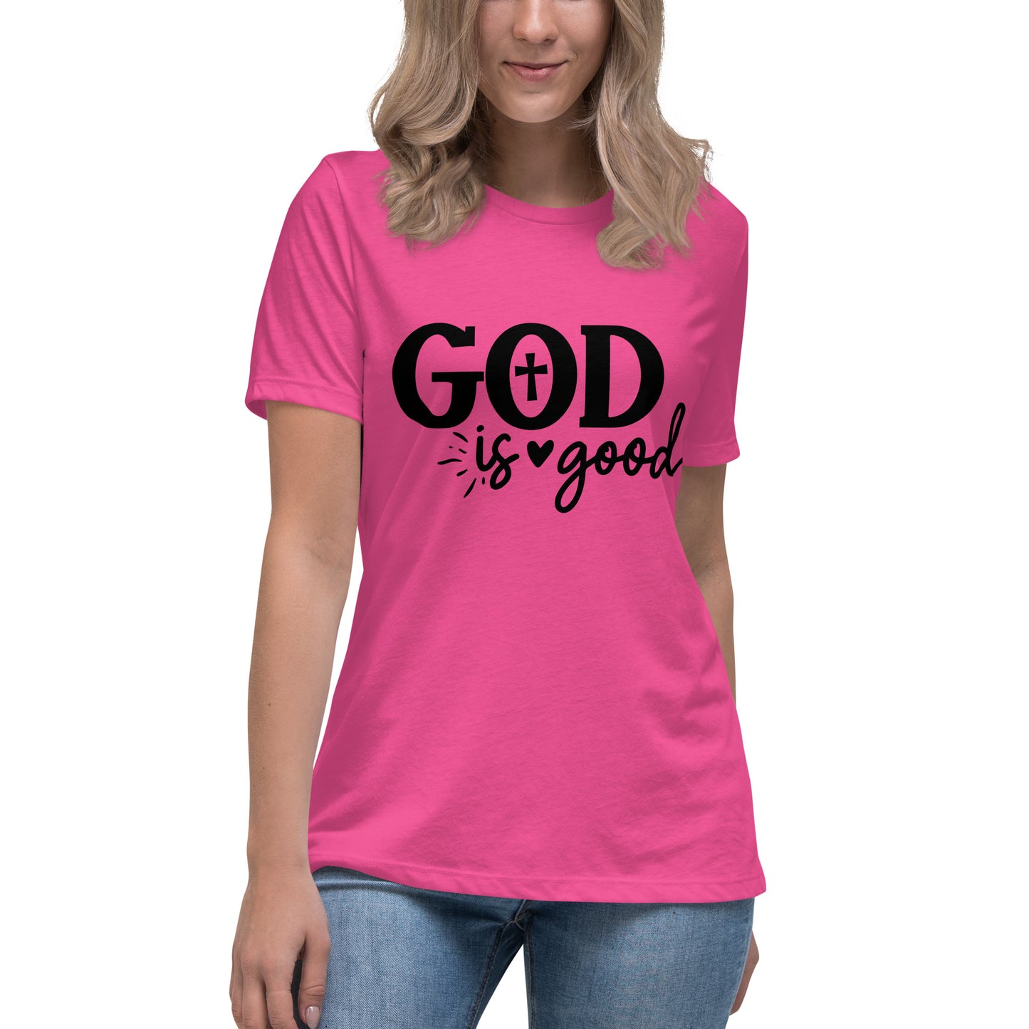 God (Black design) - Women's Relaxed T-Shirt