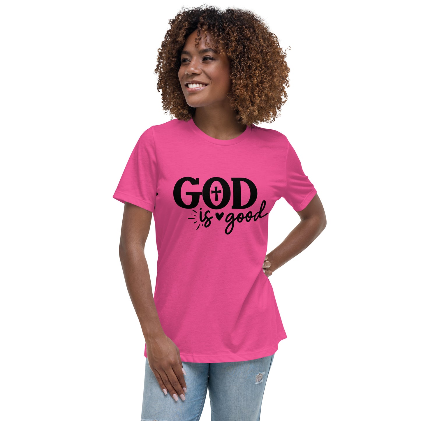 God (Black design) - Women's Relaxed T-Shirt