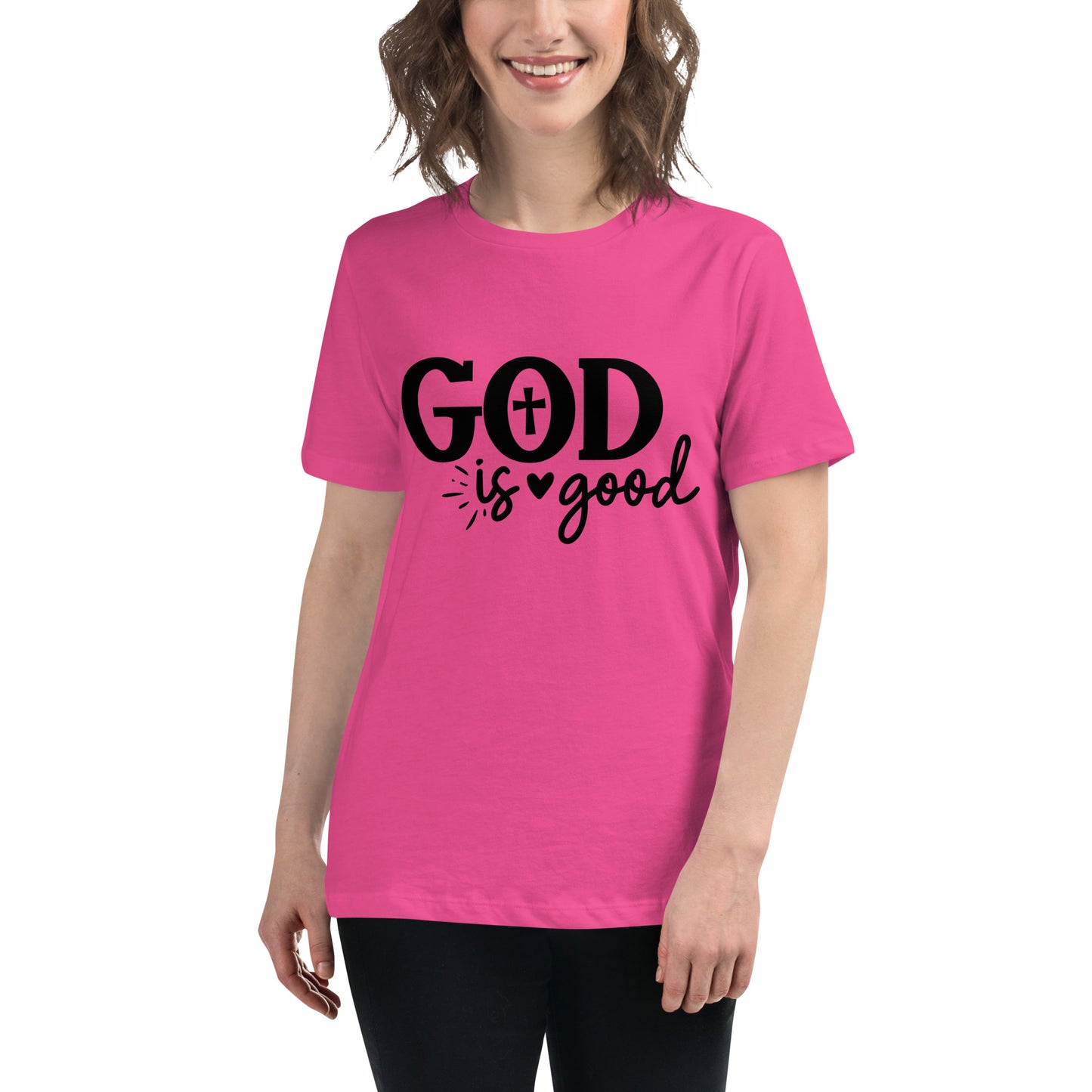 God (Black design) - Women's Relaxed T-Shirt