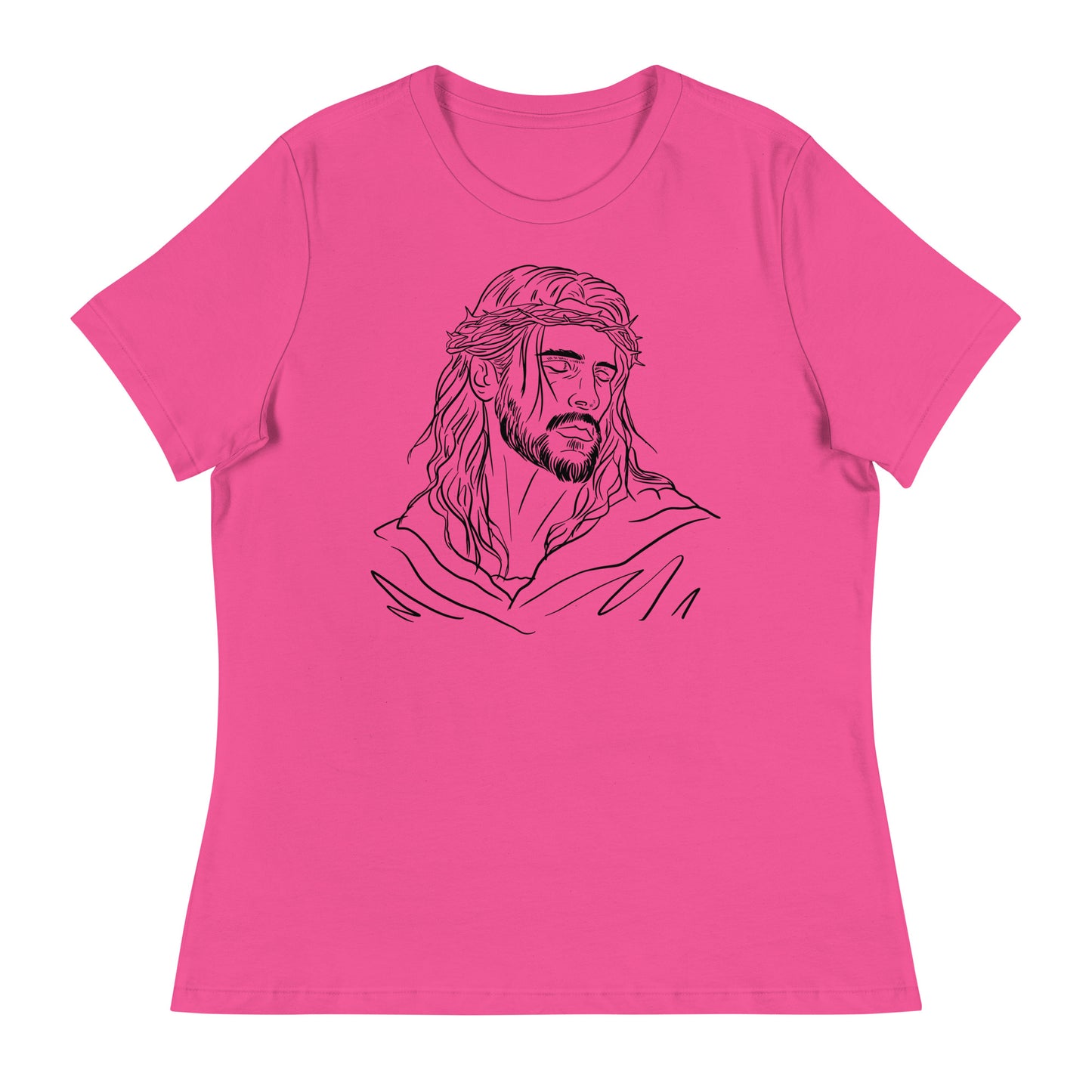 Jesus (Black design) - Women's Relaxed T-Shirt