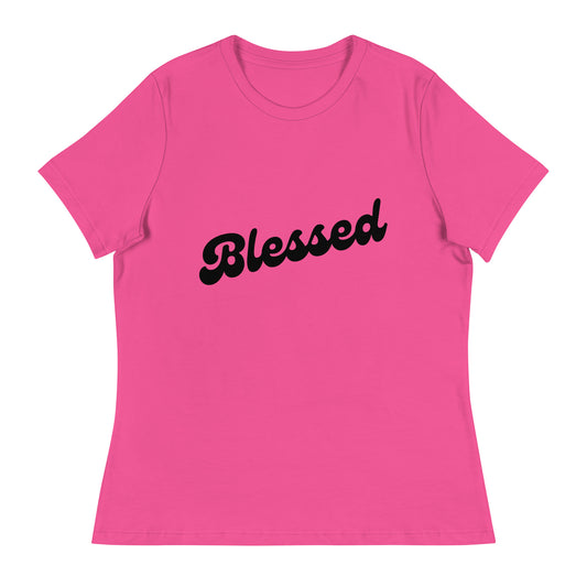 Blessed (Black design) - Women's Relaxed T-Shirt