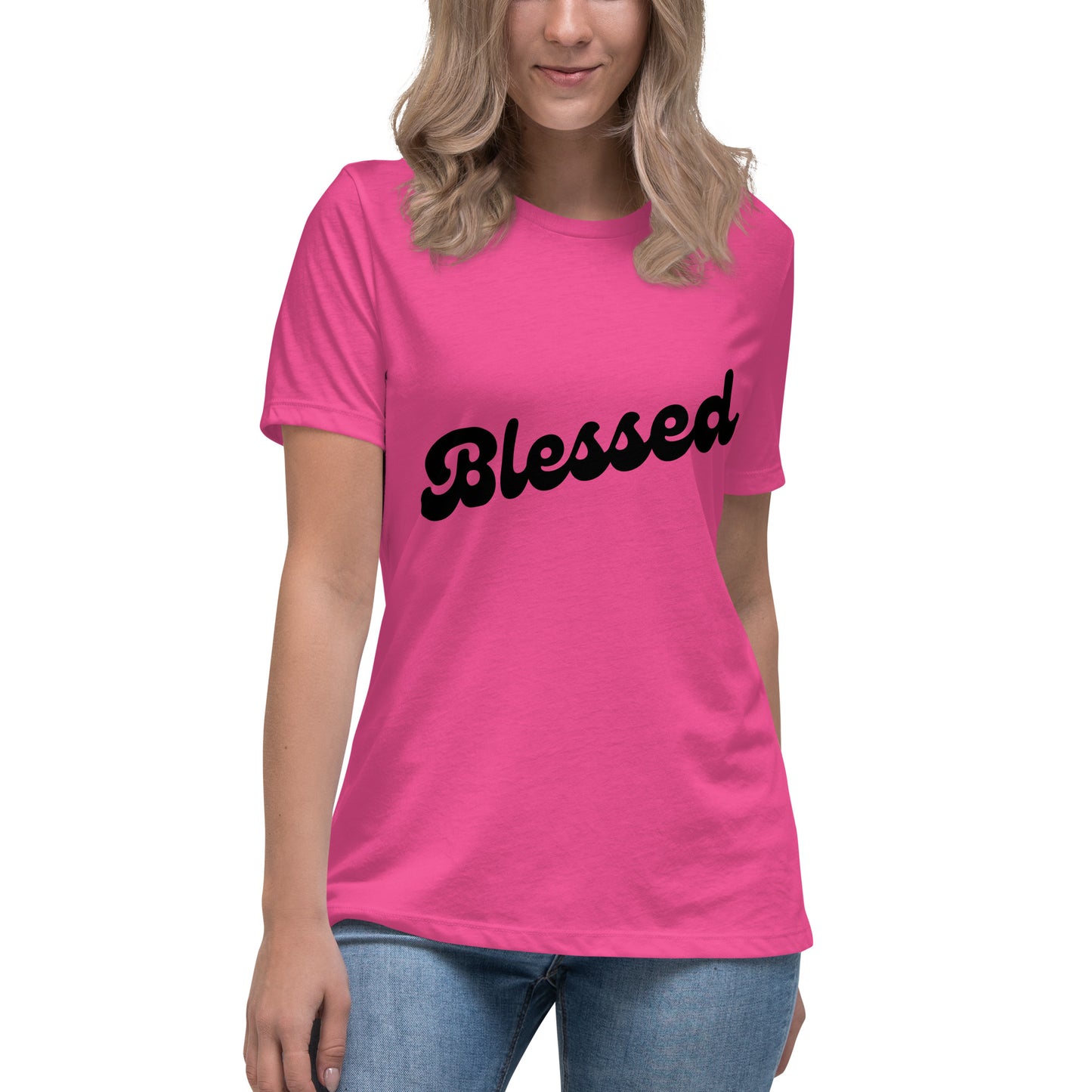 Blessed (Black design) - Women's Relaxed T-Shirt