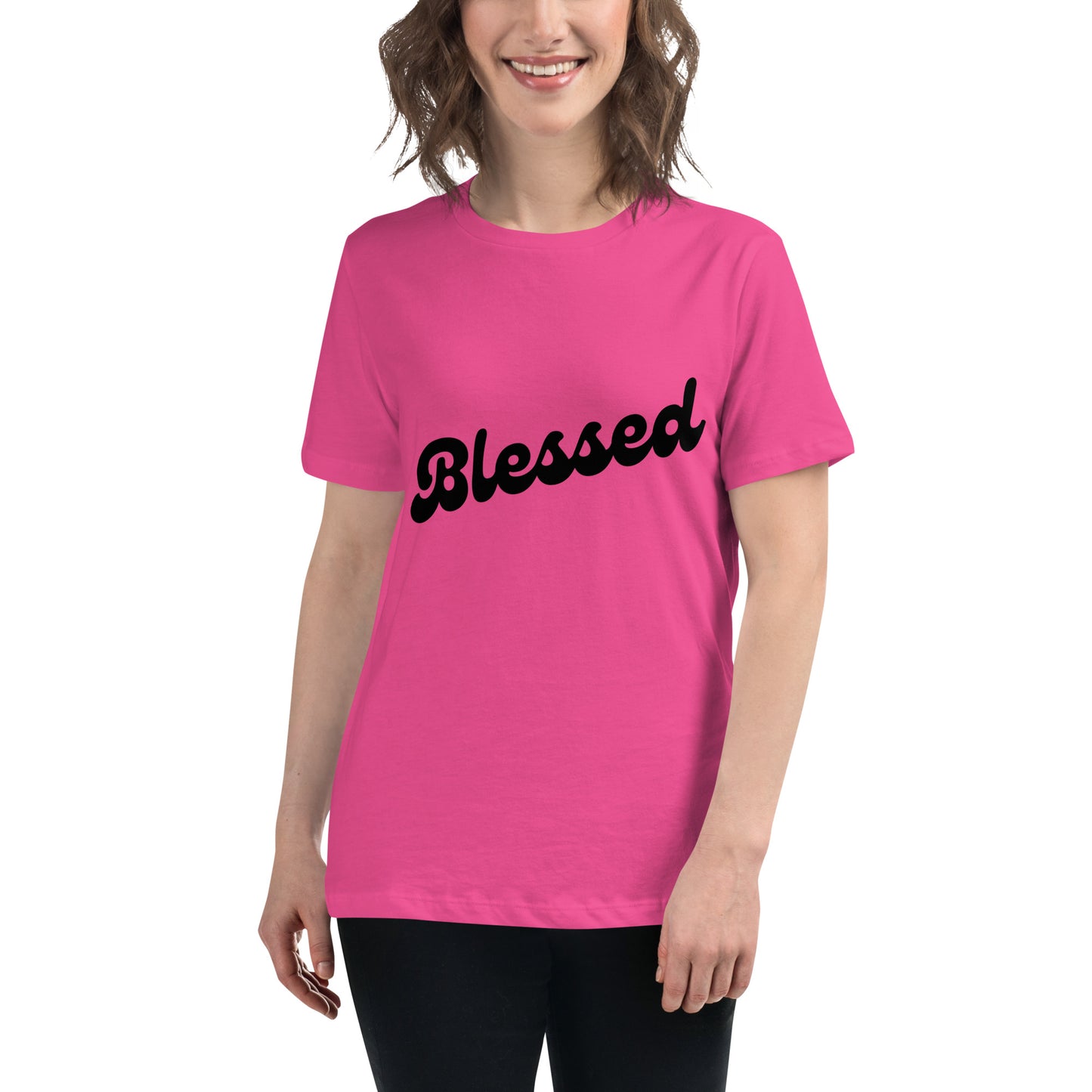 Blessed (Black design) - Women's Relaxed T-Shirt