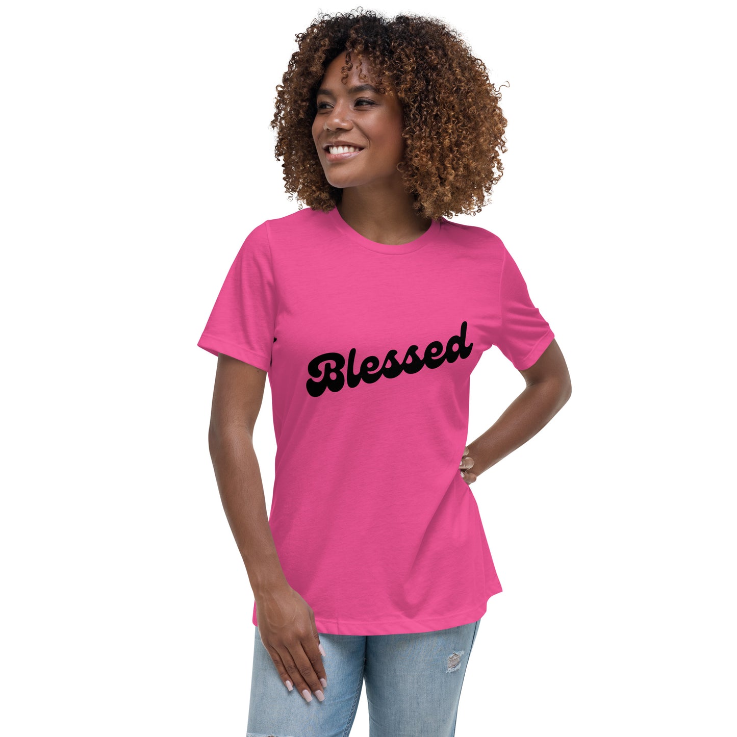 Blessed (Black design) - Women's Relaxed T-Shirt