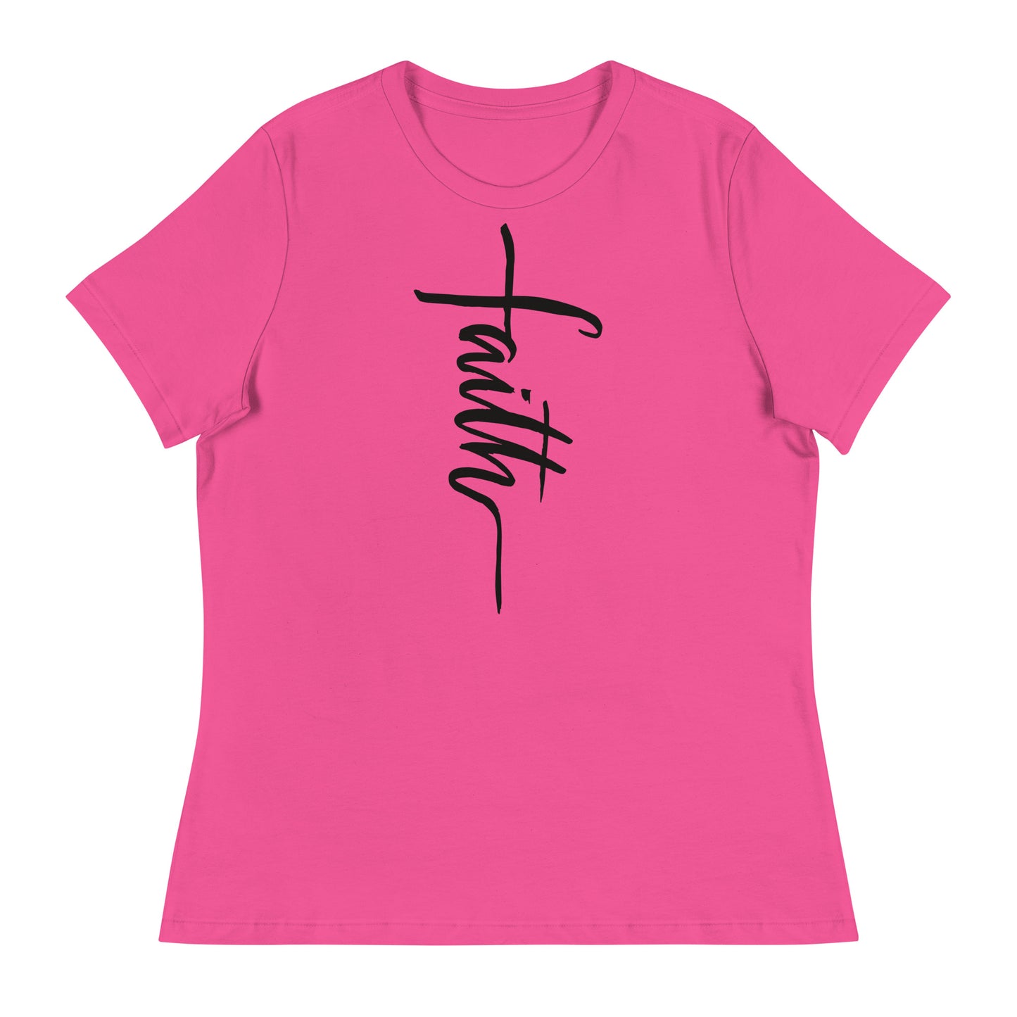 Faith (Black design) - Women's Relaxed T-Shirt