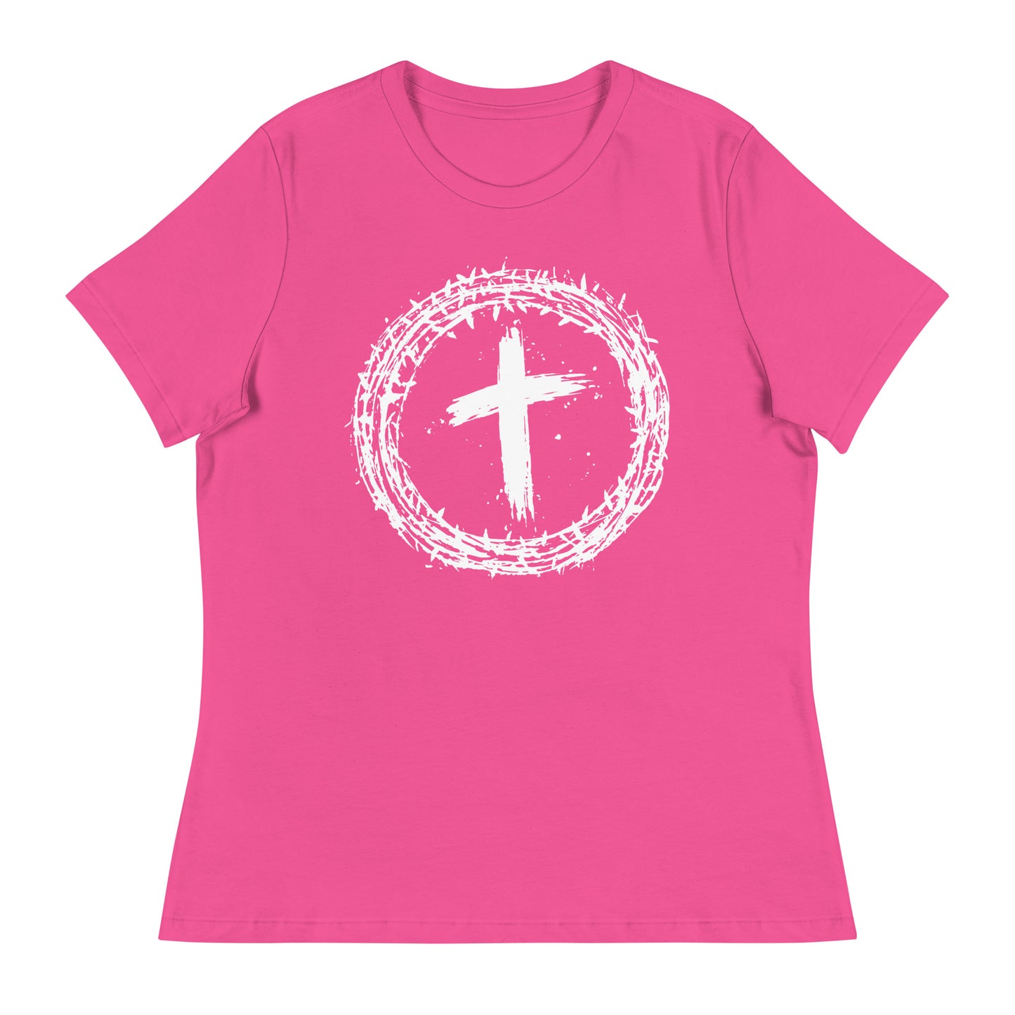 Faith's Emblem (White design) -  Women's Relaxed T-Shirt