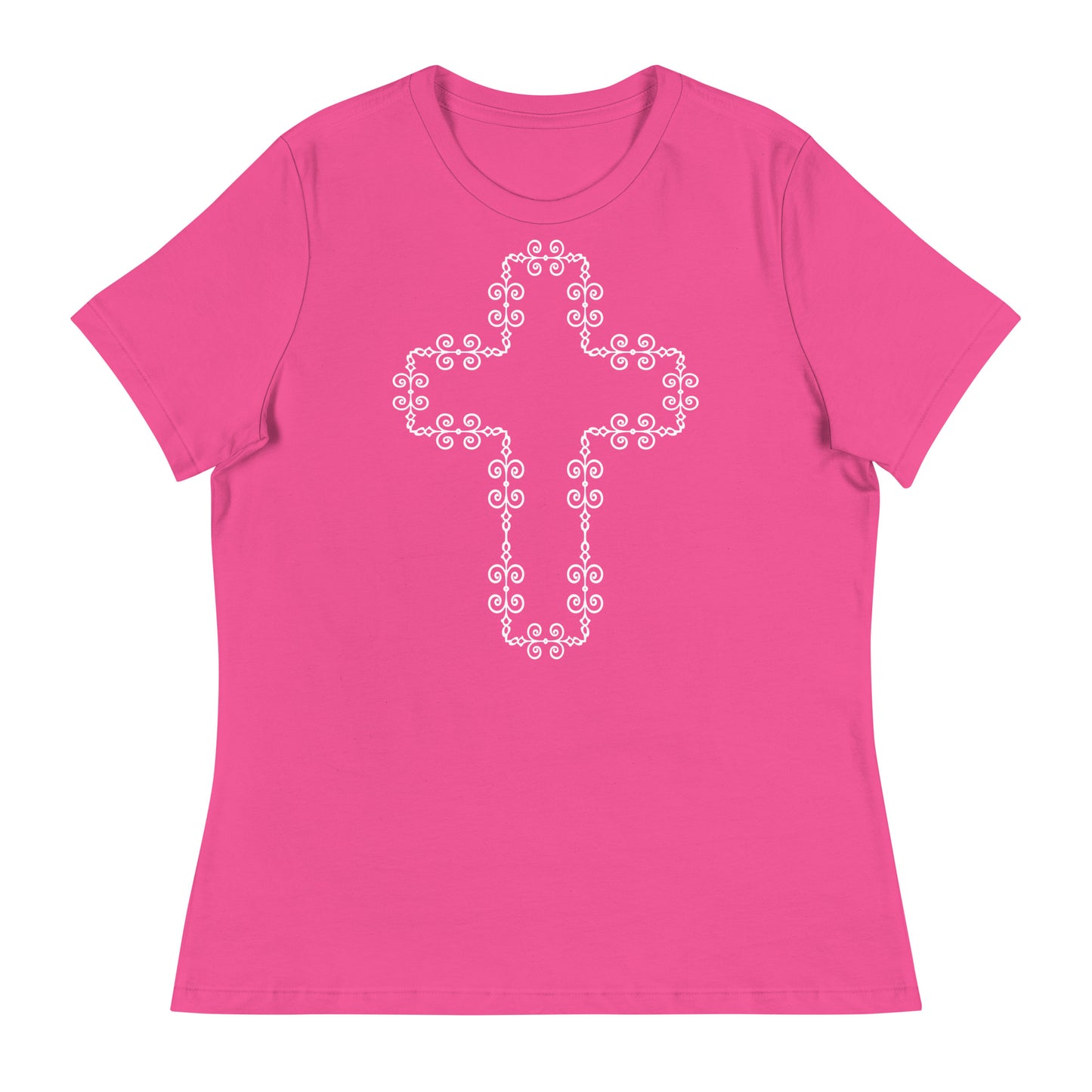 The Cross (White design) - Women's Relaxed T-Shirt