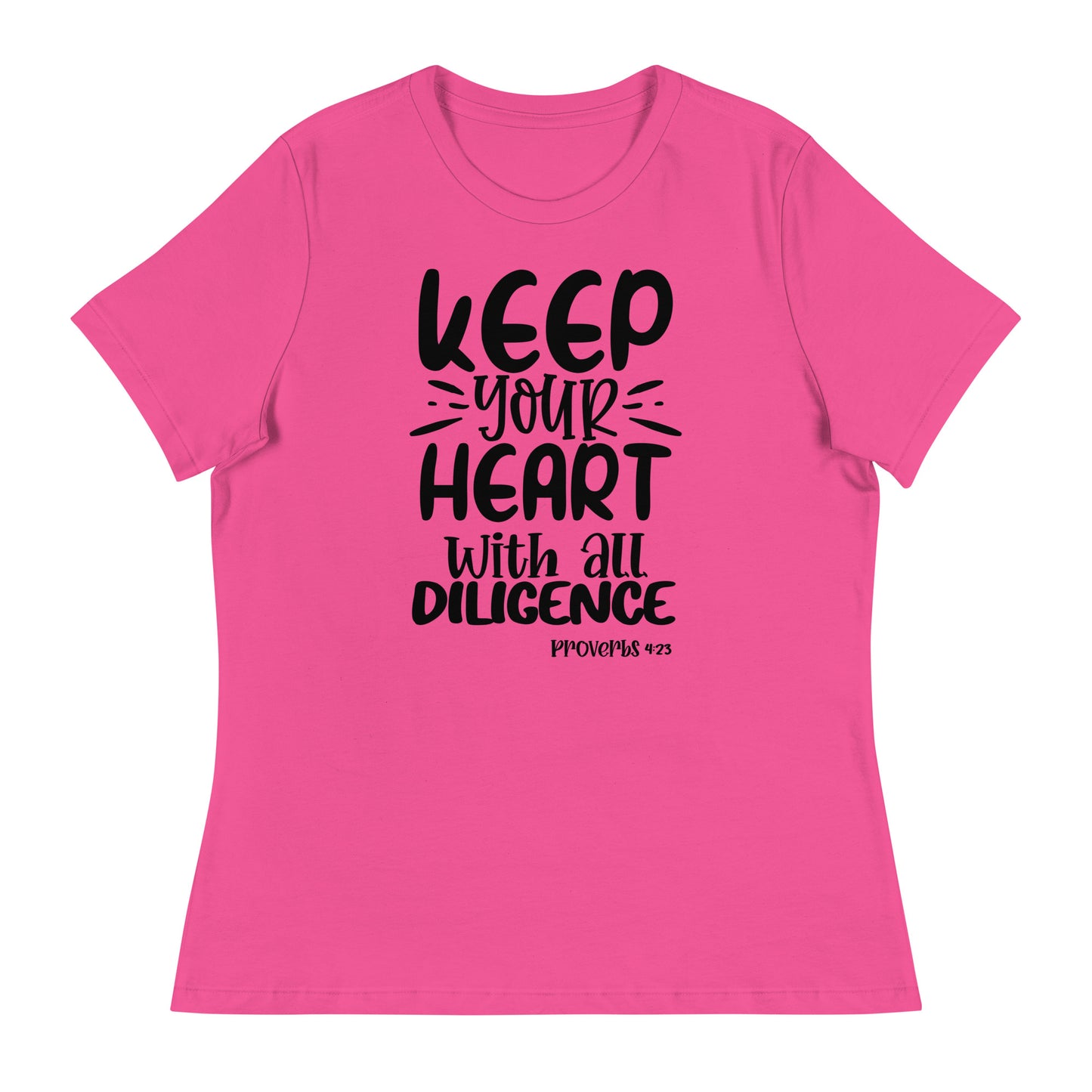 Keep your heart (Black design) - Women's Relaxed T-Shirt