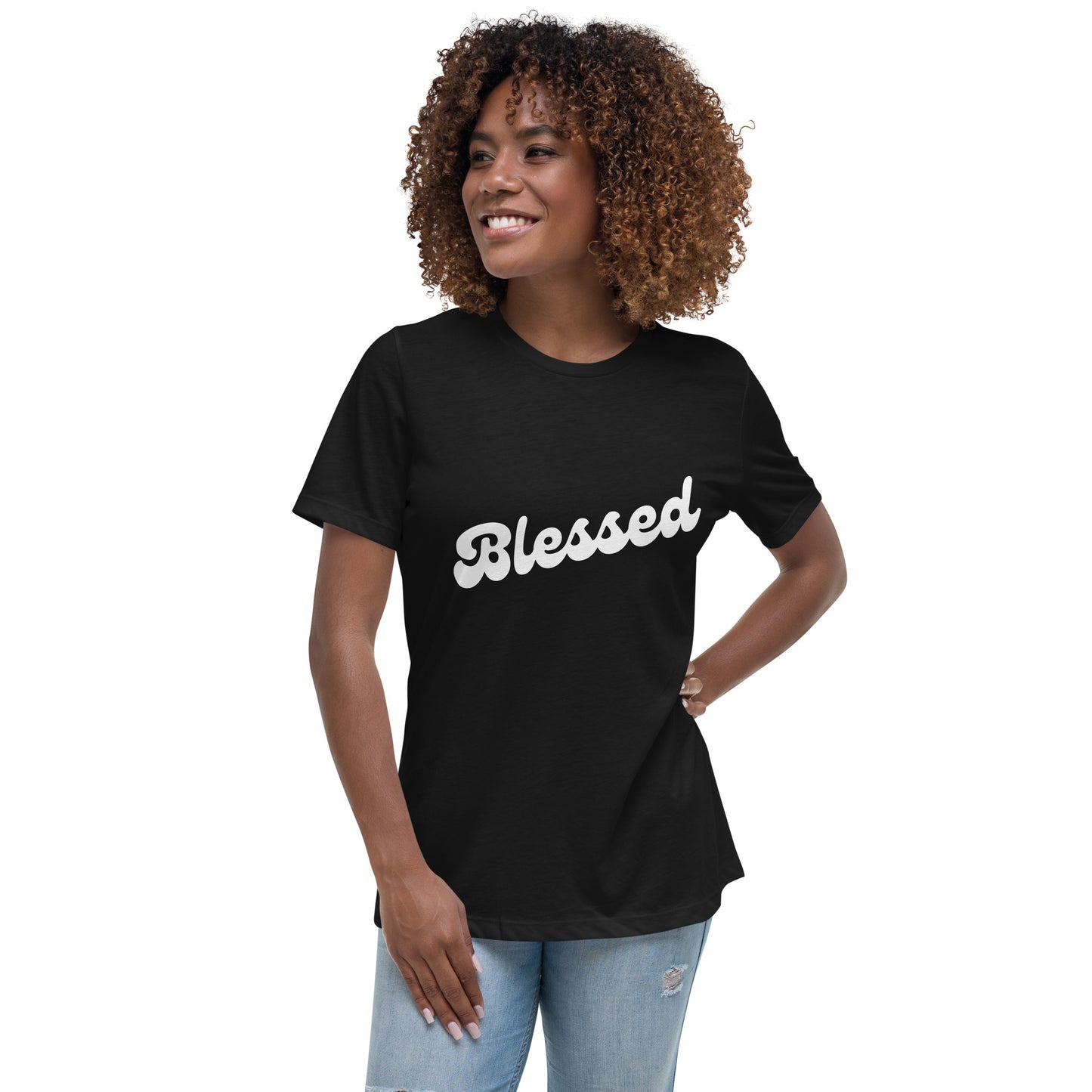 Blessed (White design)  - Women's Relaxed T-Shirt