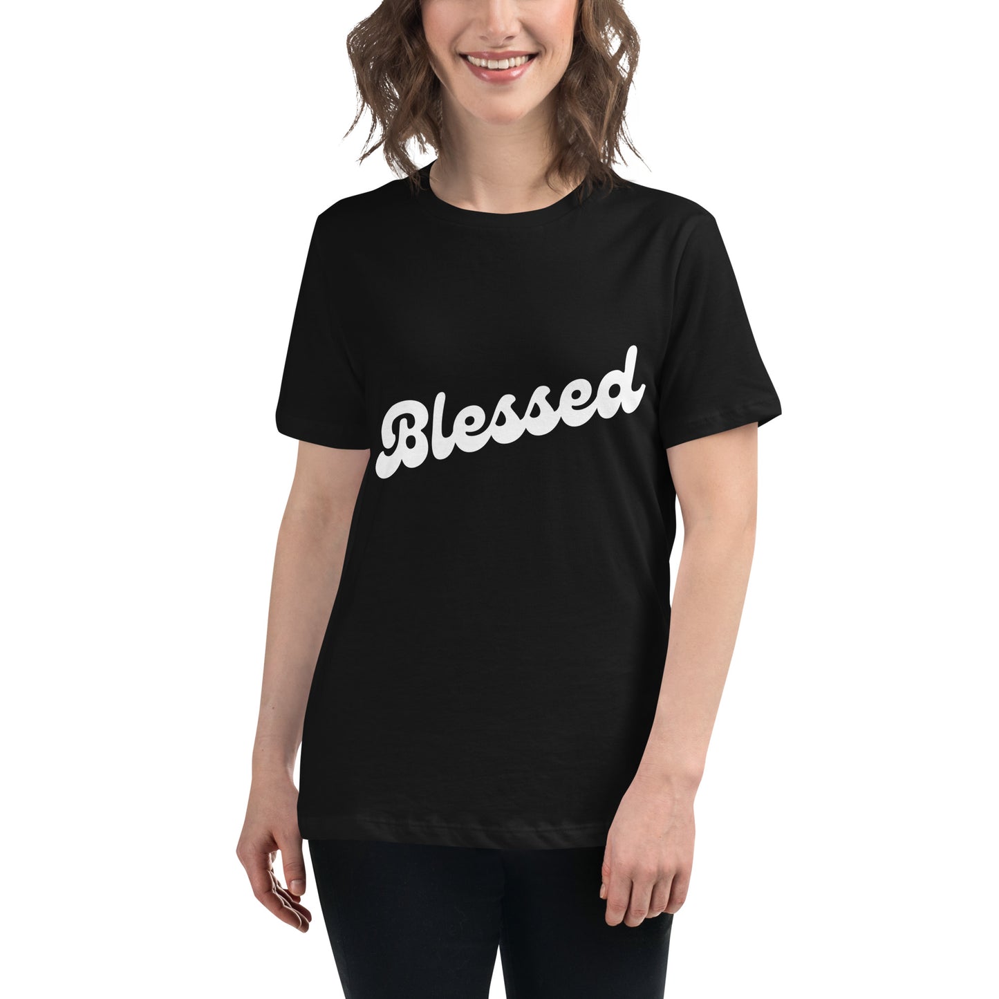 Blessed (White design)  - Women's Relaxed T-Shirt