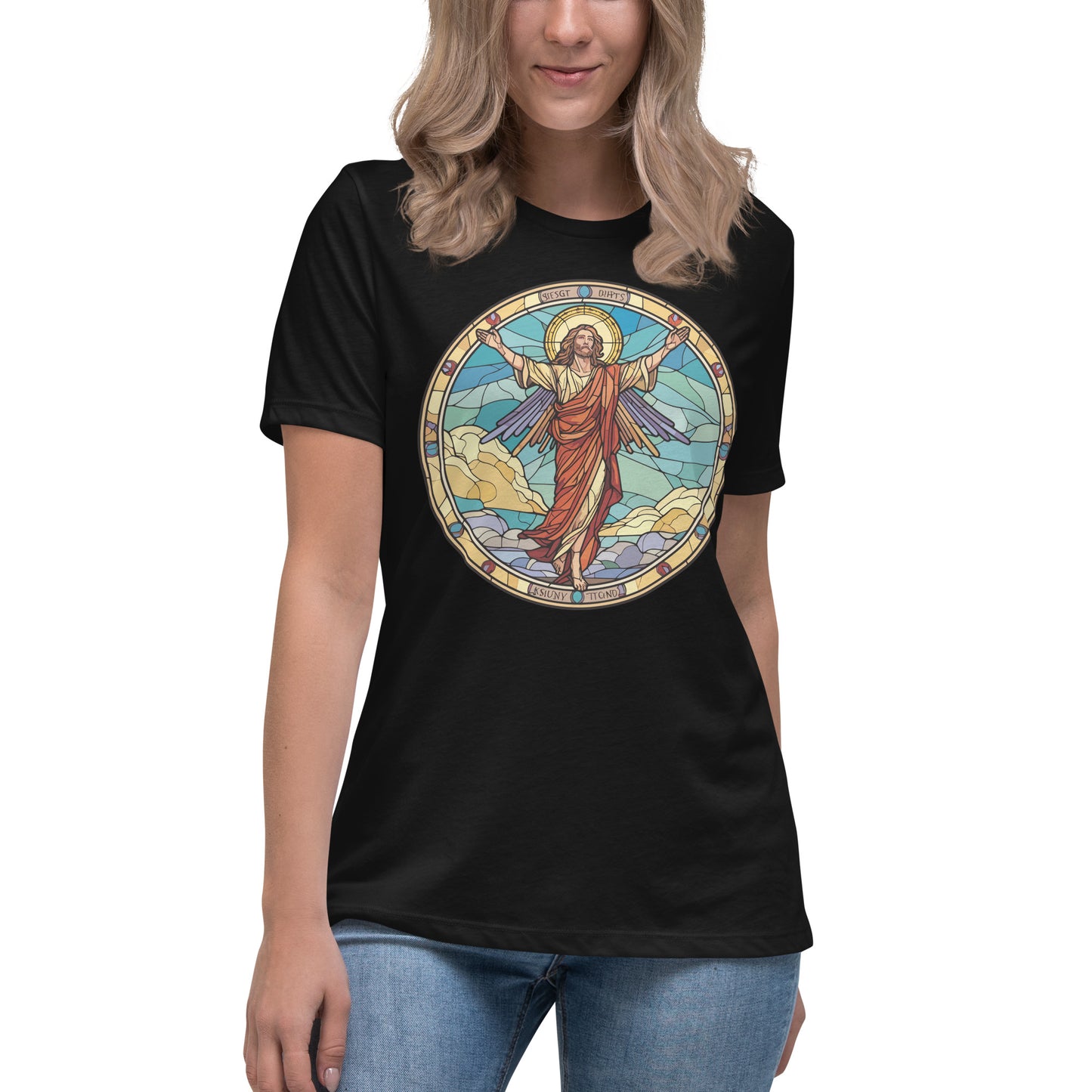 Jesus in the Sky - Women's Relaxed T-Shirt