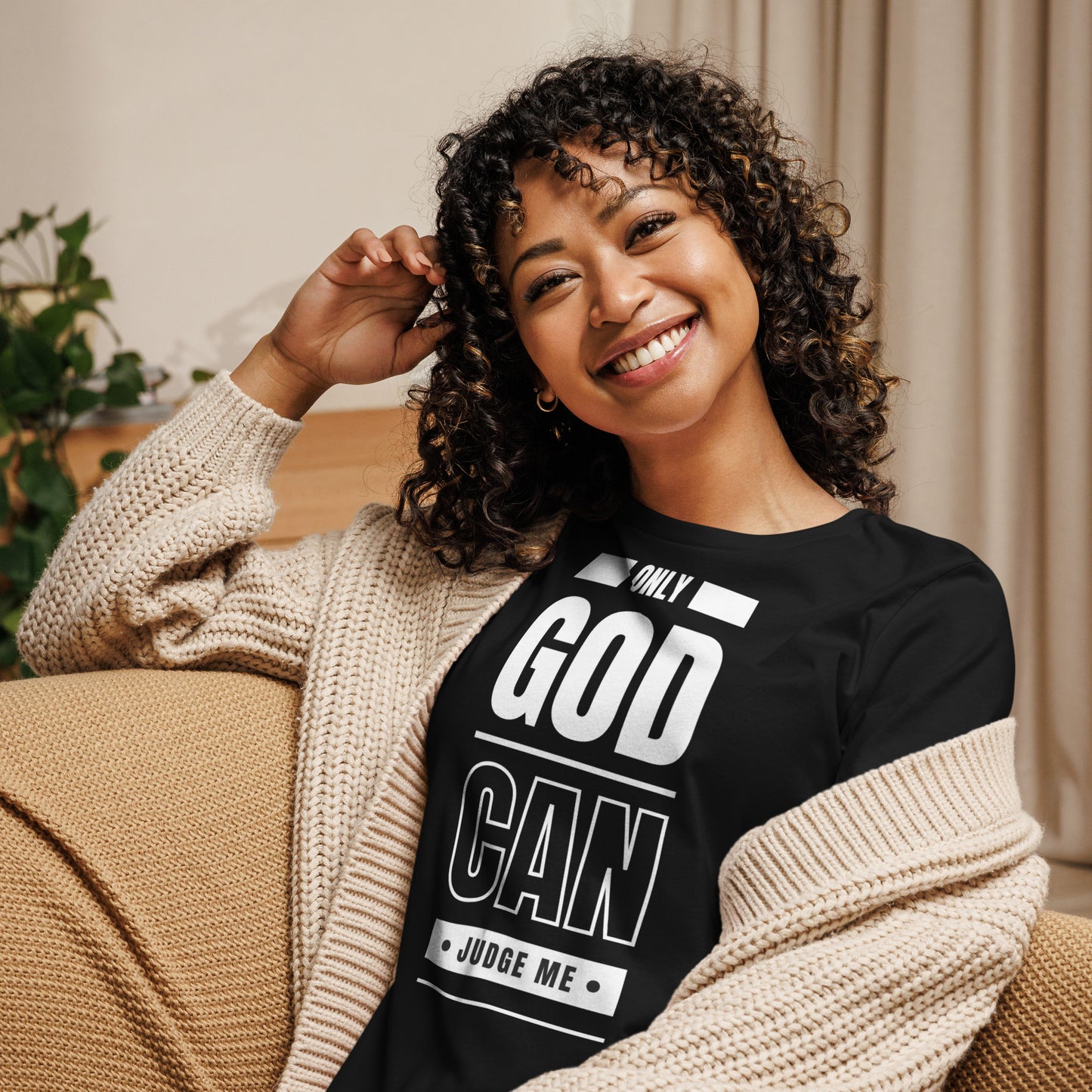 Only God Can Judge Me - Women's Relaxed T-Shirt