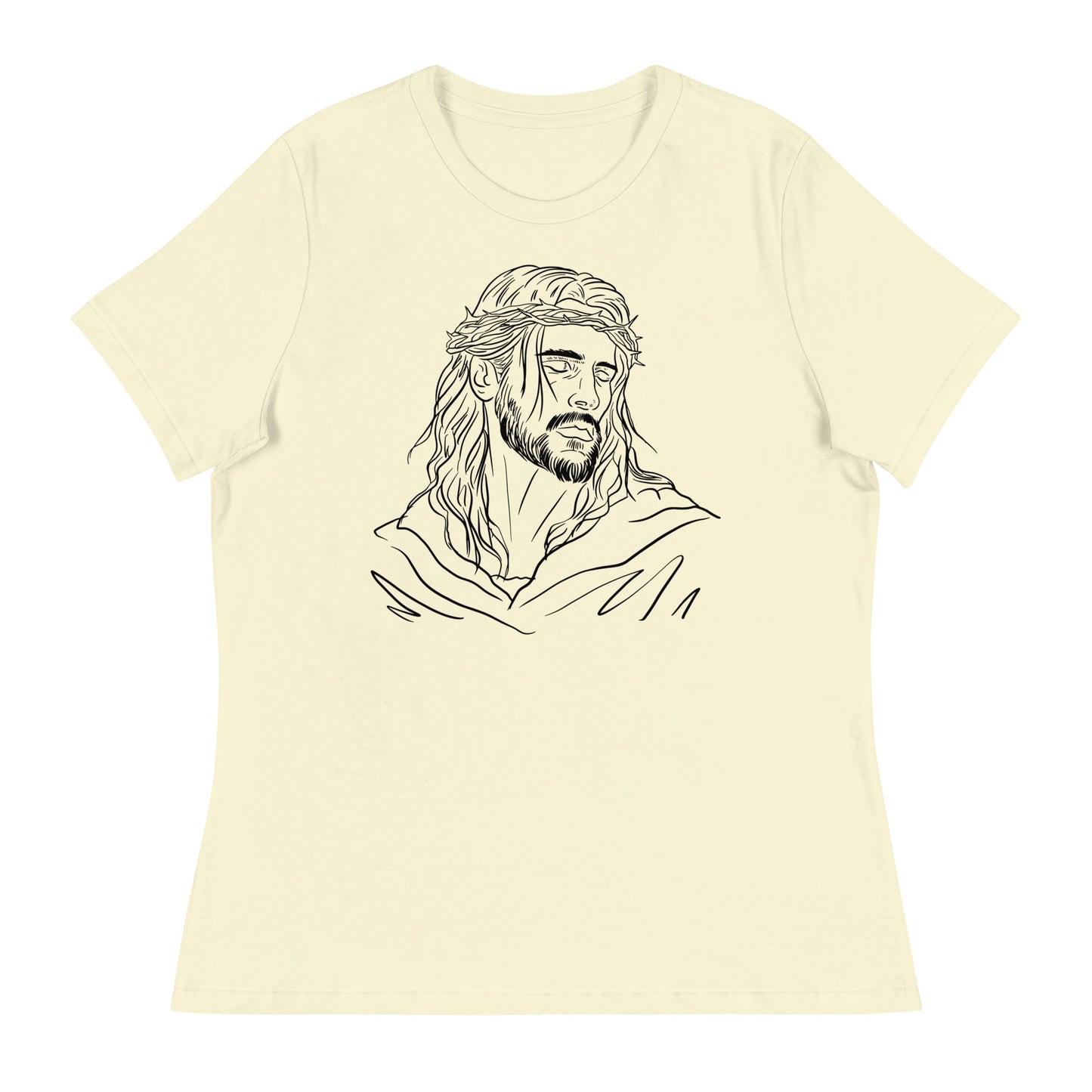 Jesus (Black design) - Women's Relaxed T-Shirt