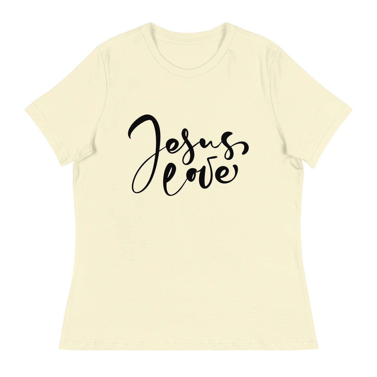 Jesus Love (Black design) - Women's Relaxed T-Shirt