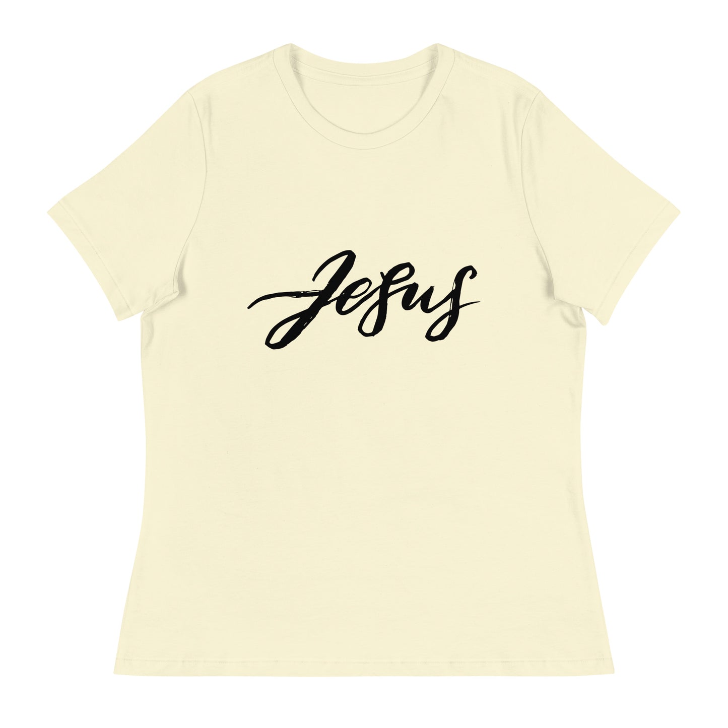 Jesus (Black design) - Women's Relaxed T-Shirt