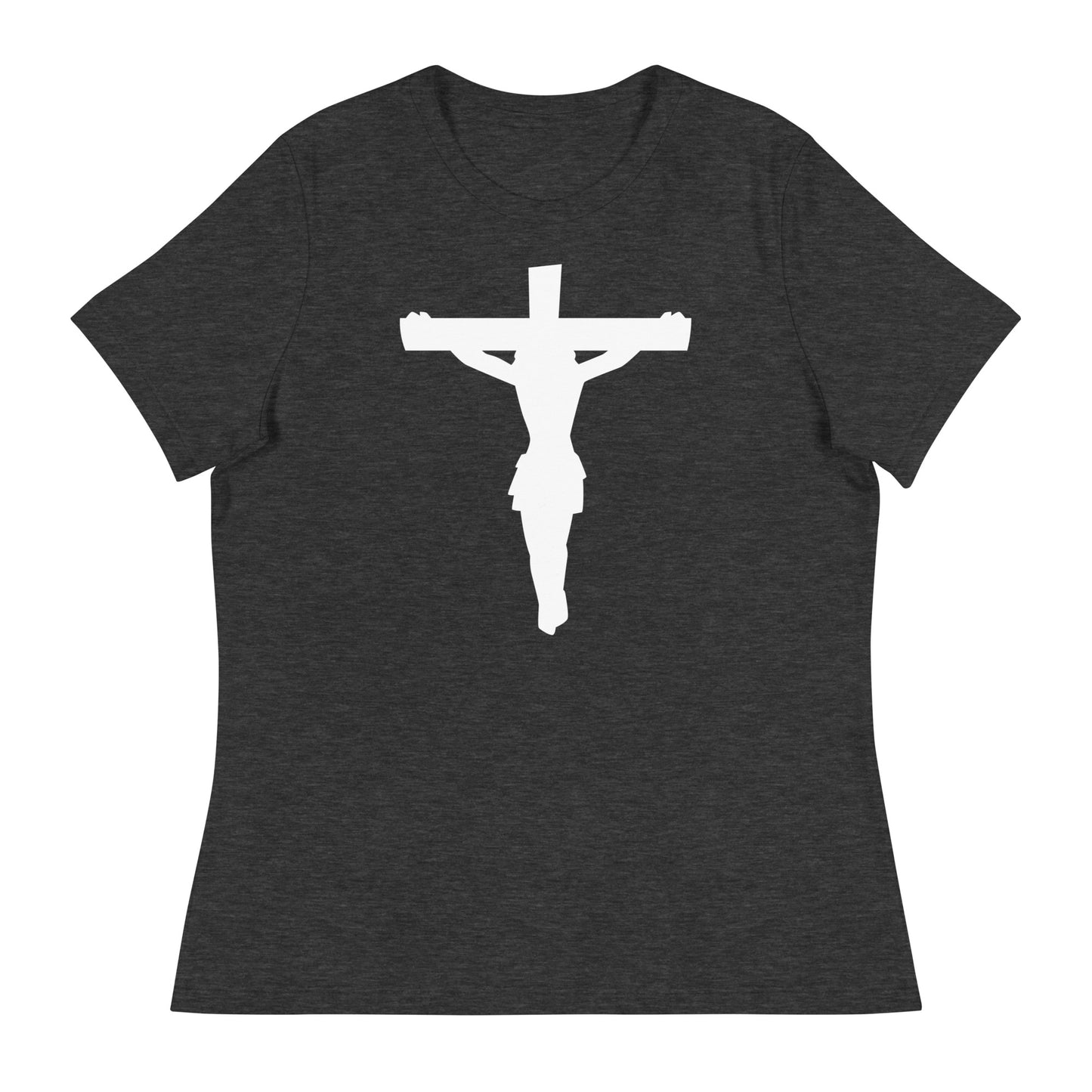 Jesus on the Cross (White design) - Women's Relaxed T-Shirt