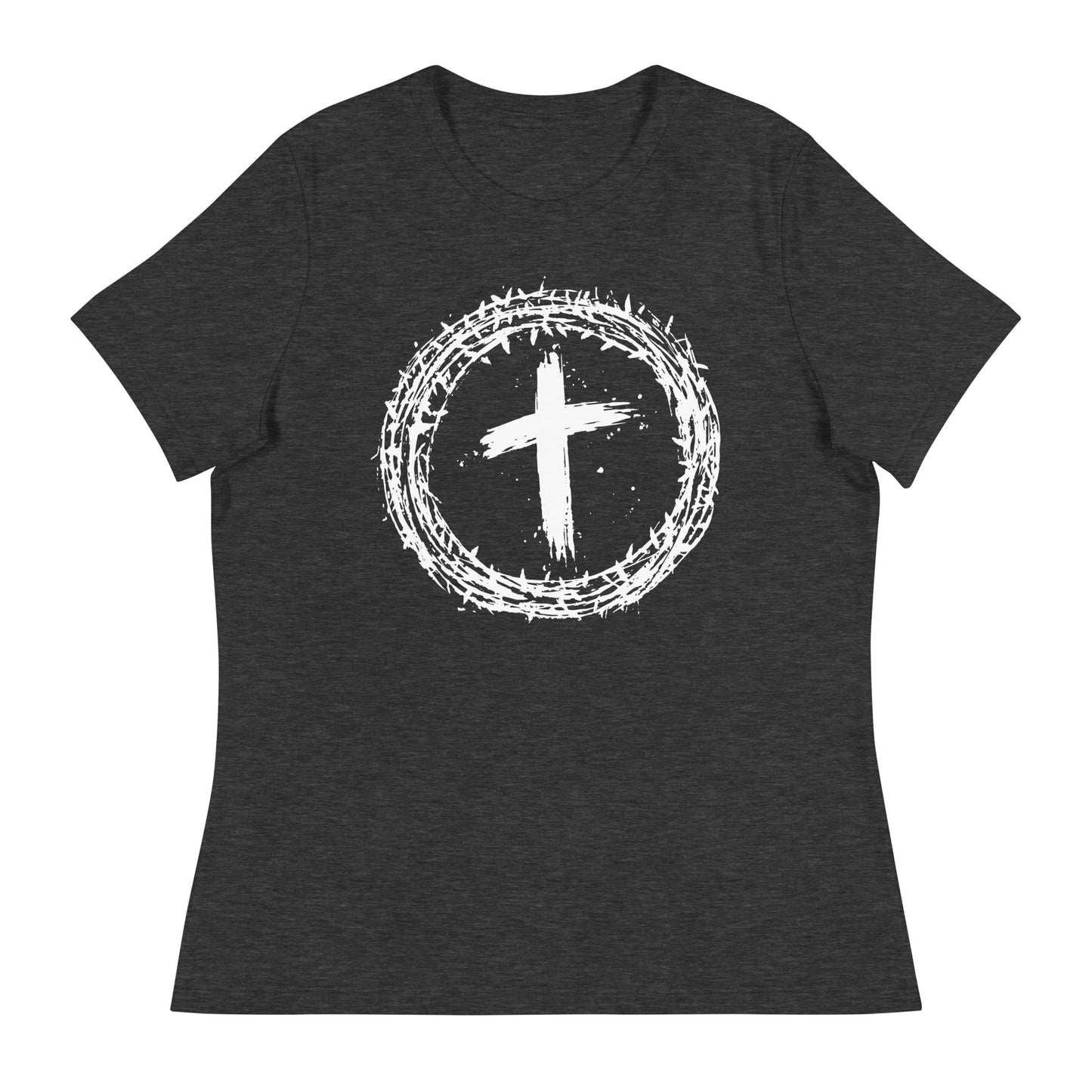 Faith's Emblem (White design) -  Women's Relaxed T-Shirt