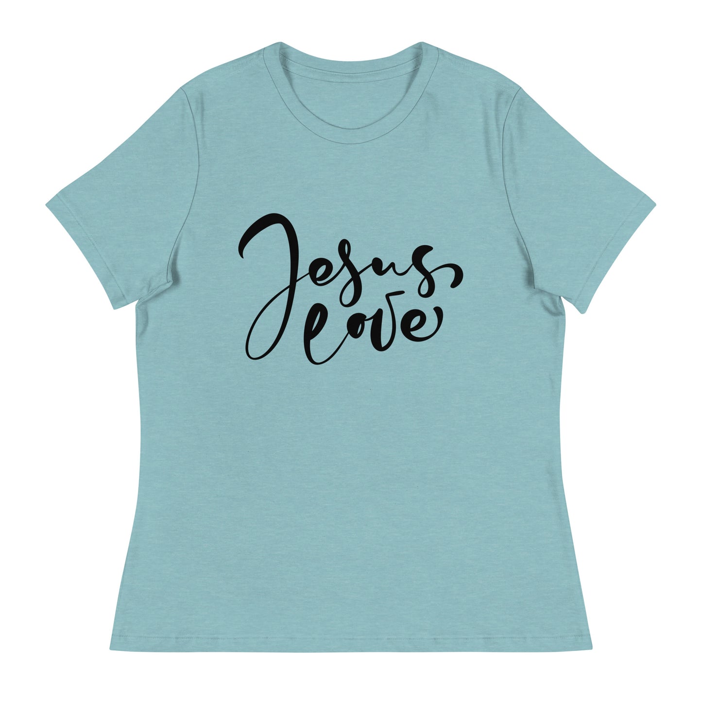 Jesus Love (Black design) - Women's Relaxed T-Shirt