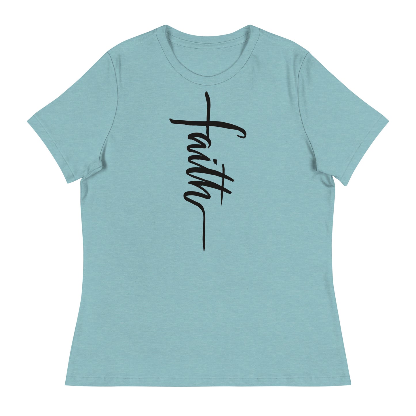 Faith (Black design) - Women's Relaxed T-Shirt