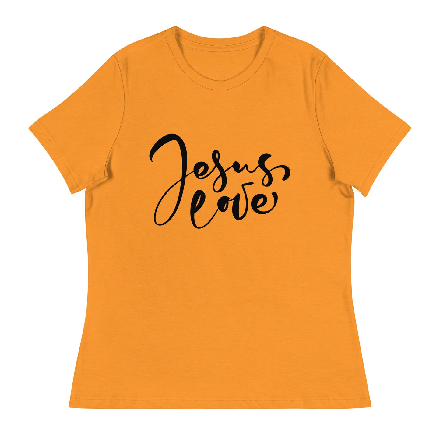 Jesus Love (Black design) - Women's Relaxed T-Shirt