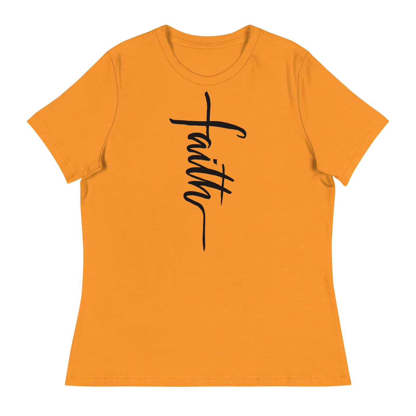 Faith (Black design) - Women's Relaxed T-Shirt