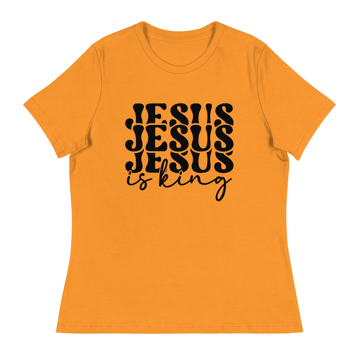 Jesus Is a King (Black design) - Women's Relaxed T-Shirt