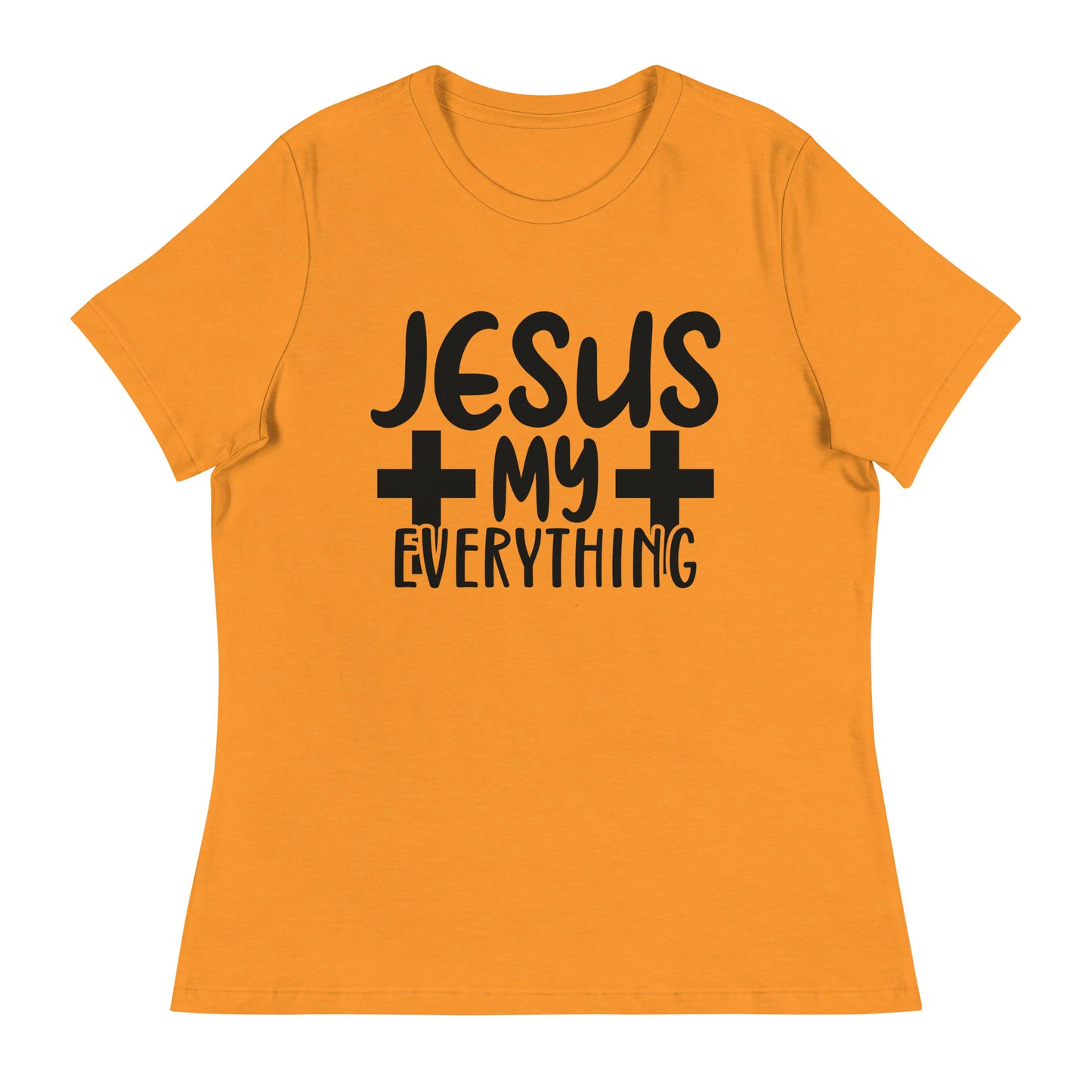 Jesus, My Everything (Black design)  - Women's Relaxed T-Shirt