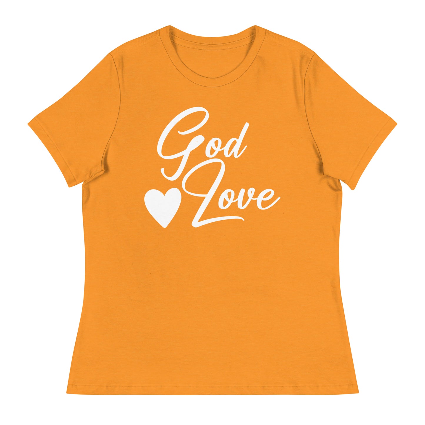 God Is Love (White design) - Women's Relaxed T-Shirt