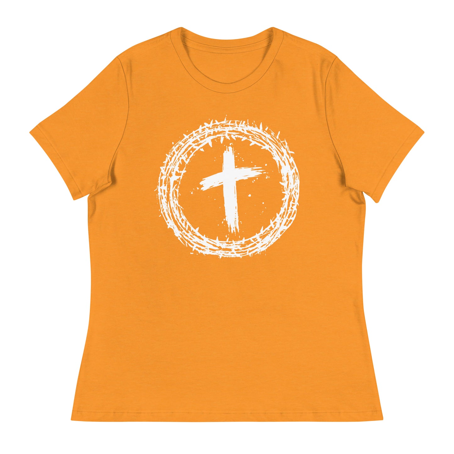 Faith's Emblem (White design) -  Women's Relaxed T-Shirt