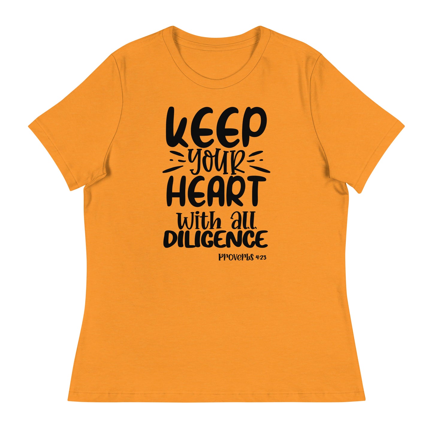 Keep your heart (Black design) - Women's Relaxed T-Shirt