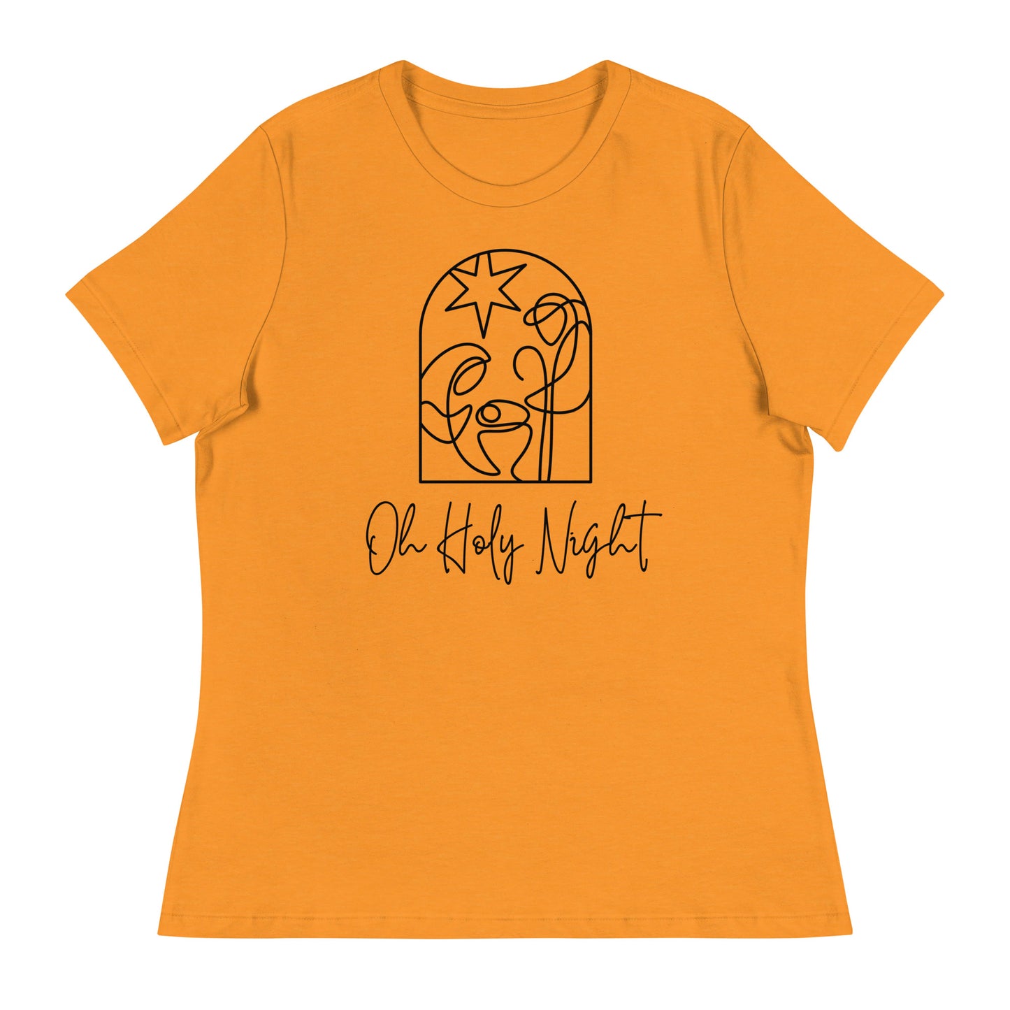 Oh Holy Nigth - Women's Relaxed Christmas T-Shirt