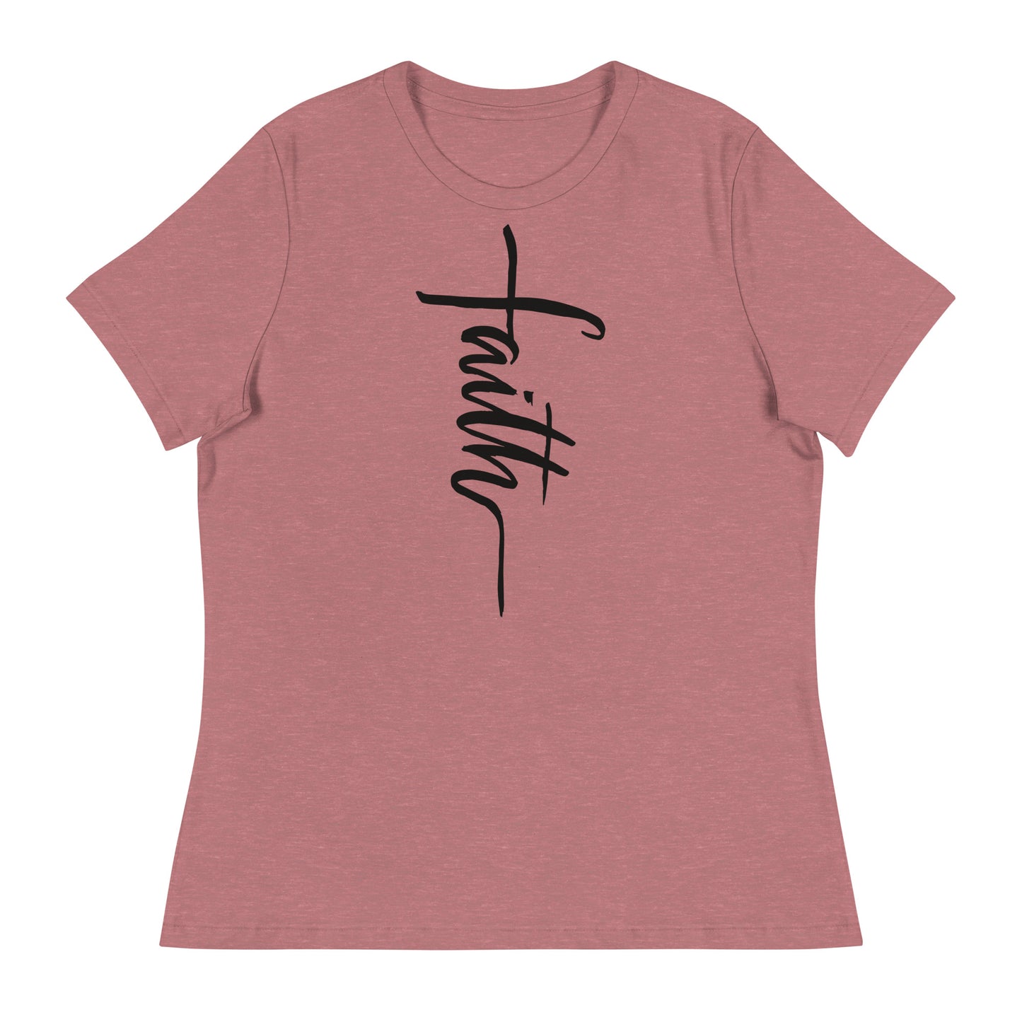 Faith (Black design) - Women's Relaxed T-Shirt